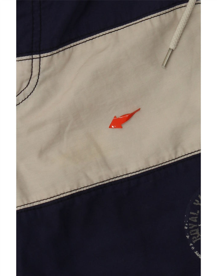 CONTE OF FLORENCE Badeshorts til mænd Medium Navy Blue Colourblock