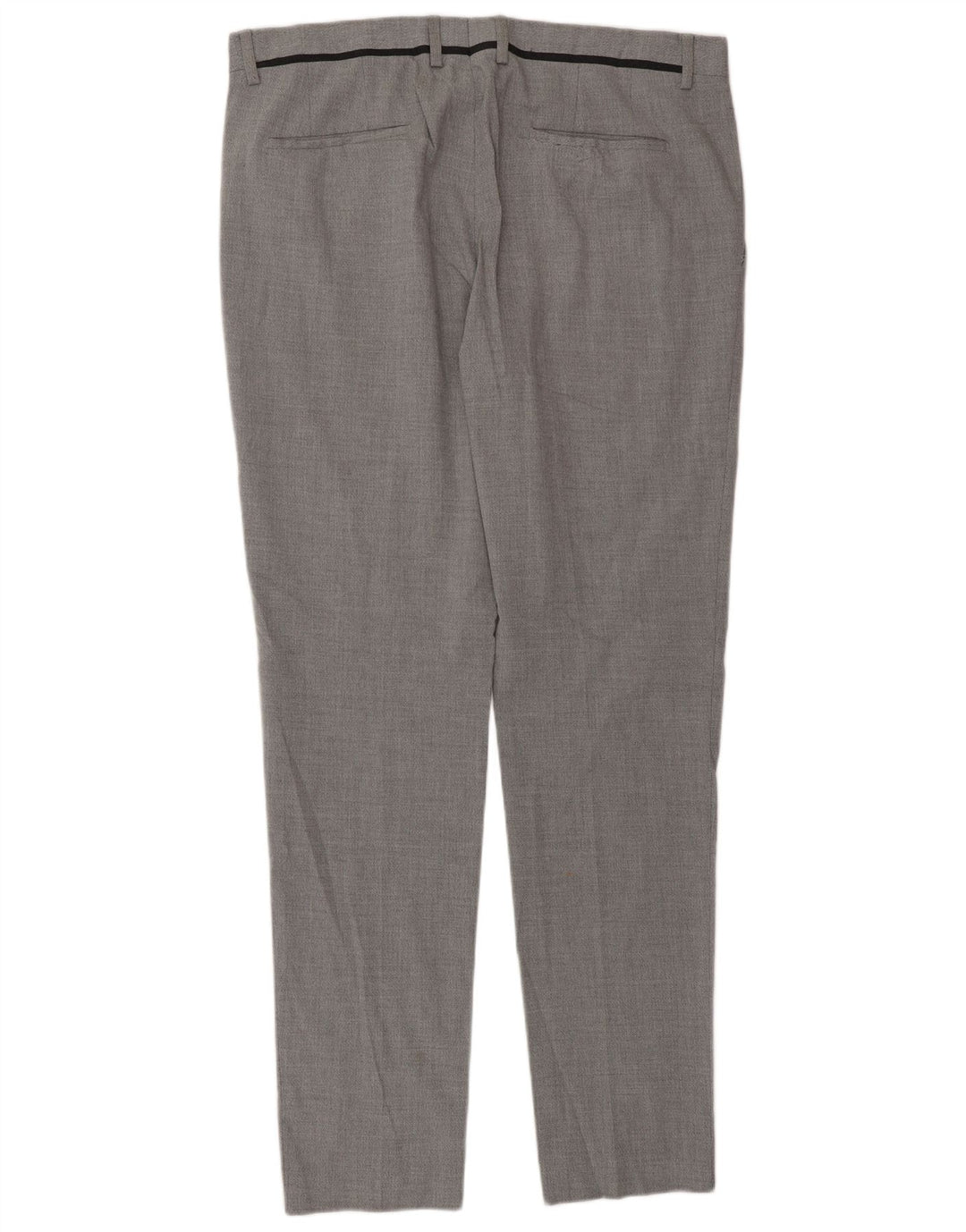 Zara Herre Slim Suit Bukser EU 46 XL W36 L33 Grå Polyester