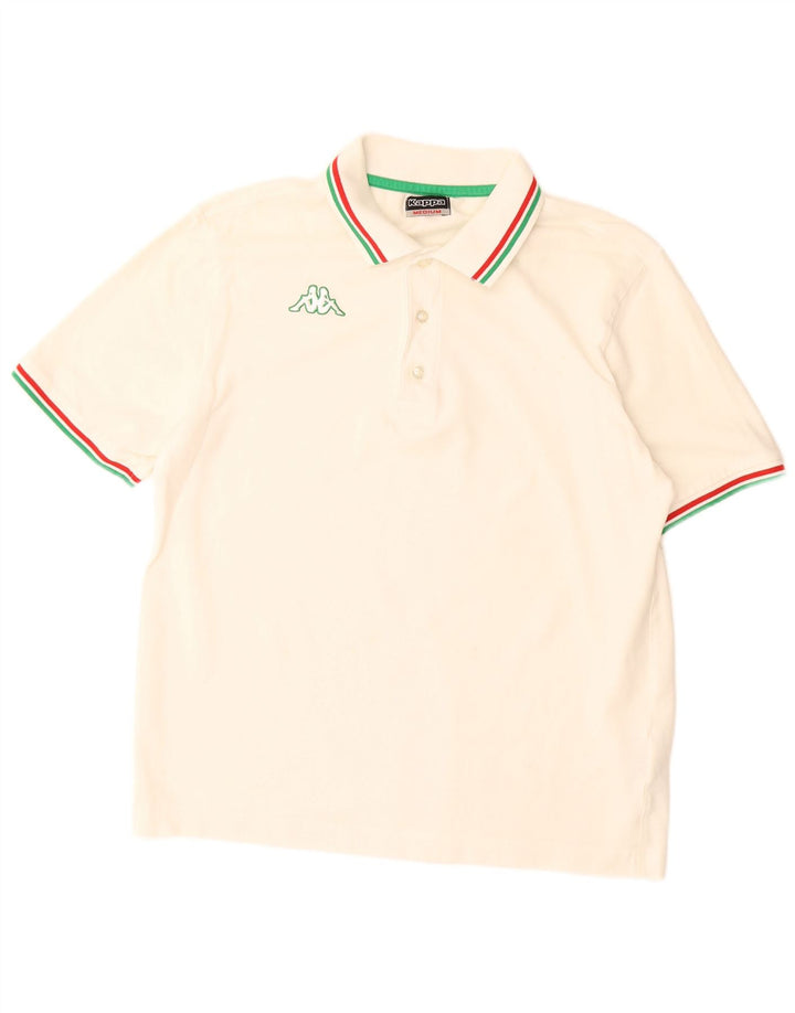 KAPPA Herre poloshirt Medium Off White Bomuld