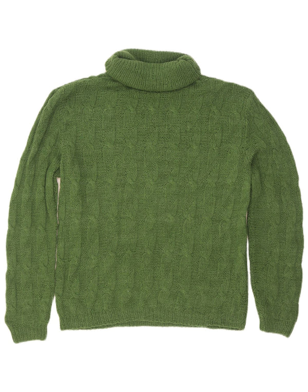 Vintage Herre rullehals sweater lille grøn