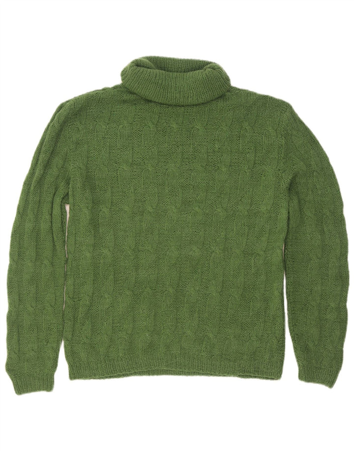Vintage Herre rullehals sweater lille grøn
