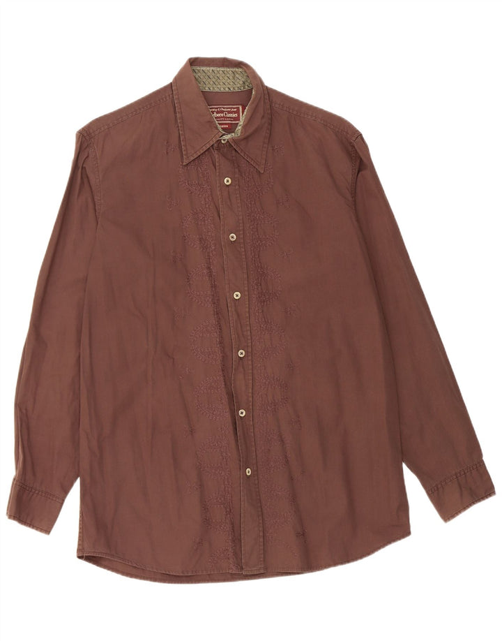 Marlboro Classics Herreskjorte Medium Brun Paisley Cotton
