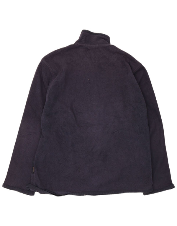 Adidas Fleecejakke til mænd UK 42/44 Large Navy Blue Polyester
