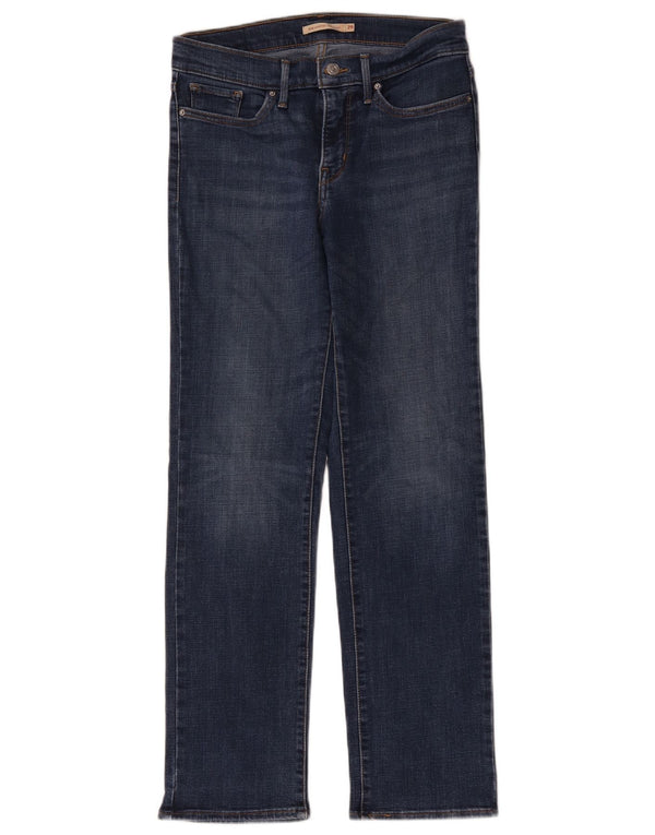 Levi's Dame 314 Shaping Straight Jeans W29 L30 Blå Bomuld