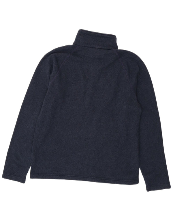 THE NORTH FACE Sweatshirt med lynlås til mænd Large Navy Blue Flecked