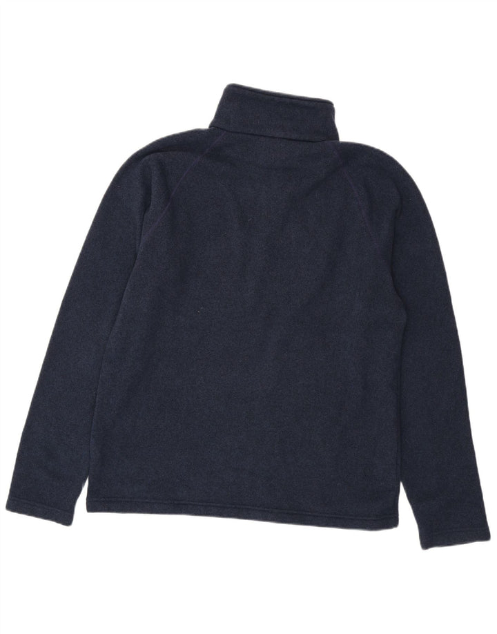 THE NORTH FACE Sweatshirt med lynlås til mænd Large Navy Blue Flecked
