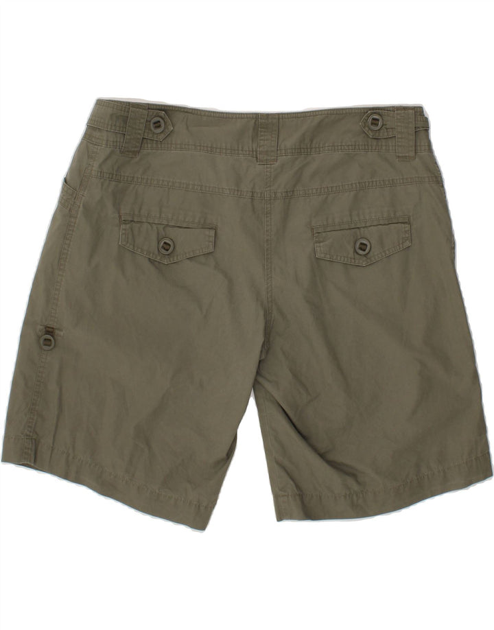 OASIS Womens Bermuda Shorts US 16 2XL W42 Khaki Cotton Vintage Oasis and Second-Hand Oasis from Messina Hembry 
