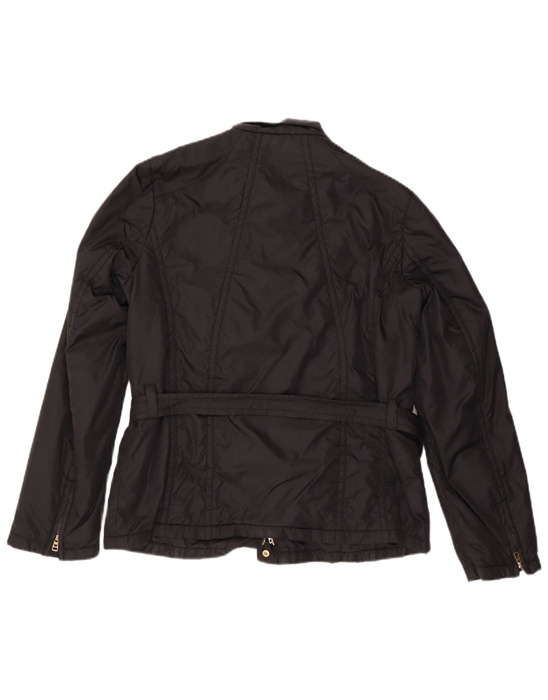 Max Mara Dame Weekend Utility Jacket UK 18 XL Sort Polyamid