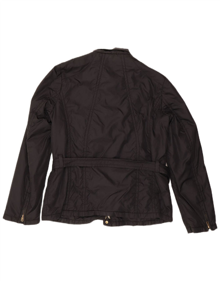 Max Mara Dame Weekend Utility Jacket UK 18 XL Sort Polyamid