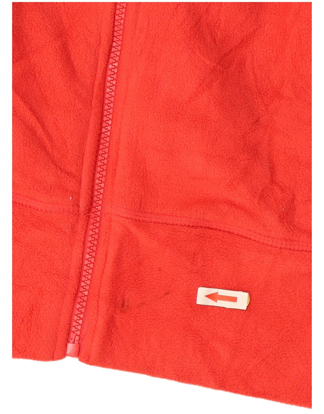 CALVIN KLEIN Grafisk fleecejakke til kvinder UK 10 Small Orange Polyester