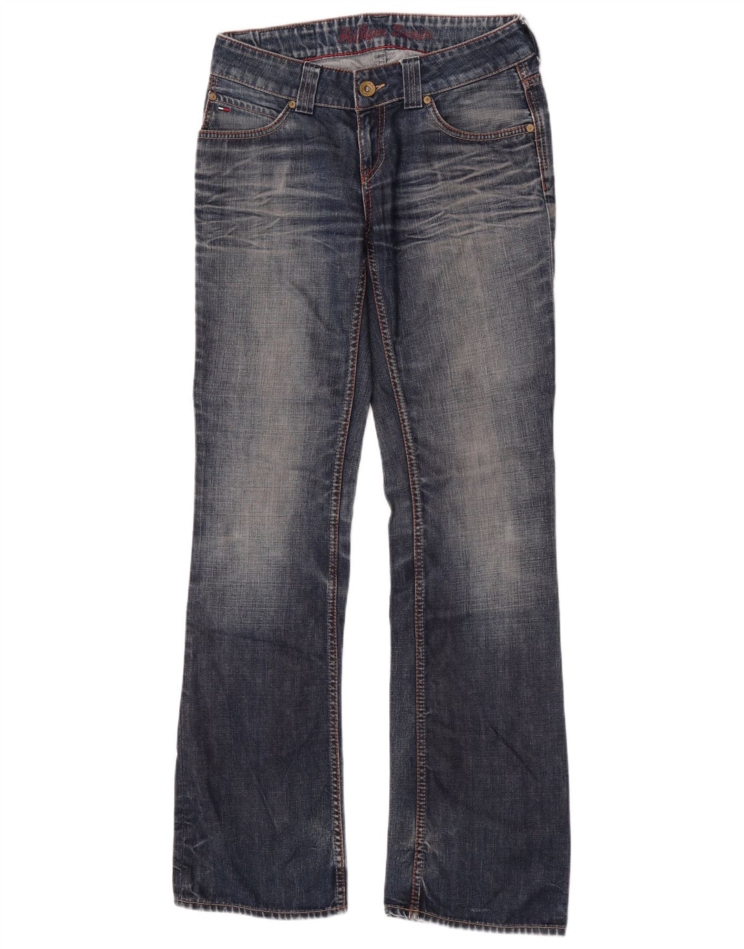 Tommy Hilfiger Dame Bootcut Jeans W28 L34 Blå Bomuld