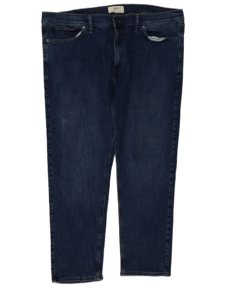 Marks & Spencer Herre Slim Jeans W40 L29 Blå Bomuld