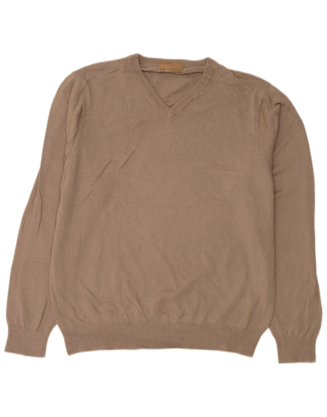 Marks & Spencer Herre V-hals sweater Stor brun viskose