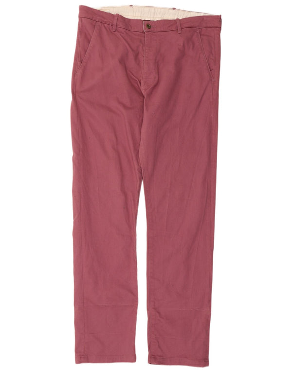 Levi's Straight Chino-bukser til mænd W36 L32 Pink Bomuld