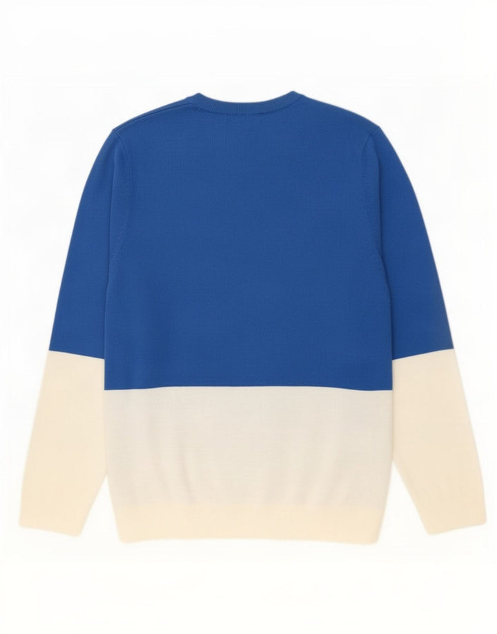 Marks & Spencer Herre sweater med rund hals, stor blå jul