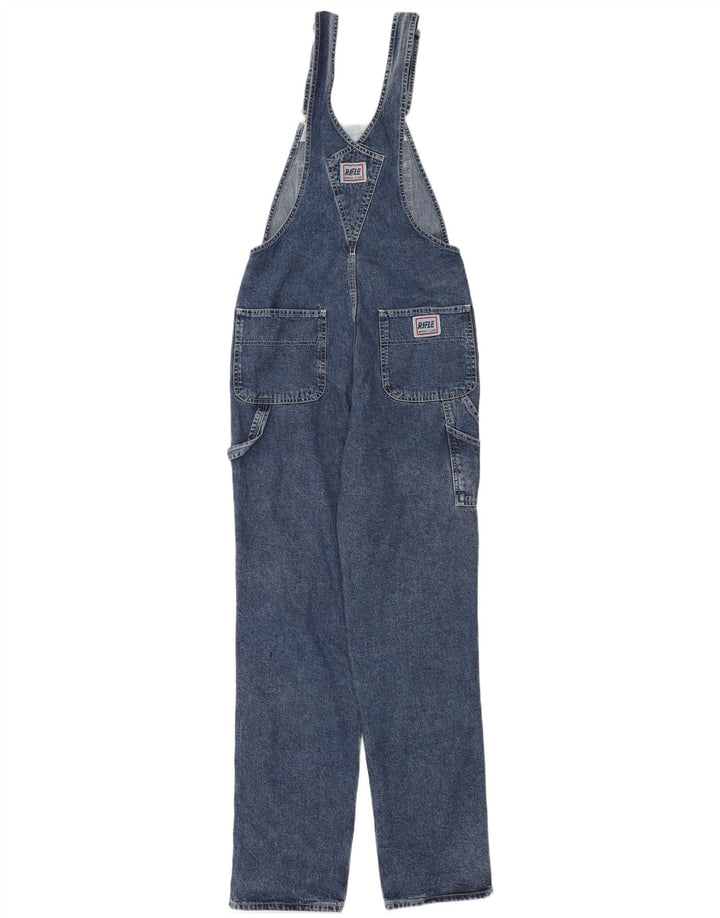 Rifle Herre Cargo Dungarees Jeans W28 L34 Blå Bomuld