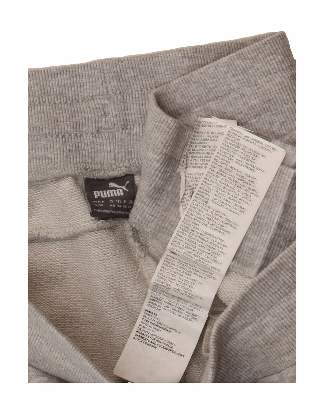 PUMA Womens Sport Shorts UK 14 Medium  Grey Cotton Vintage Puma and Second-Hand Puma from Messina Hembry 