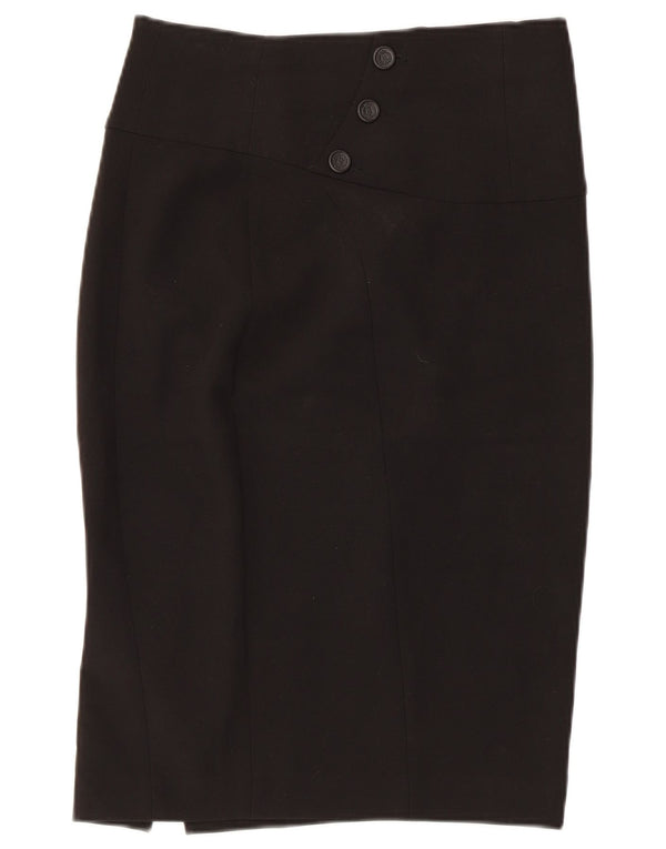 Zara Womens Pencil Skirt Medium W28 Black Polyester