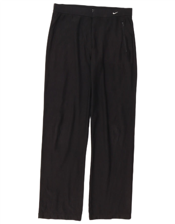 NIKE Dri Fit træningsdragtsbukser til kvinder US 8/10 Medium Black Polyester