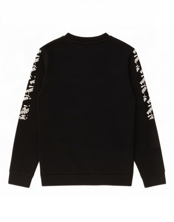 Puma Boys Graphic Sweatshirt Jumper 11-12 år Sort Bomuld