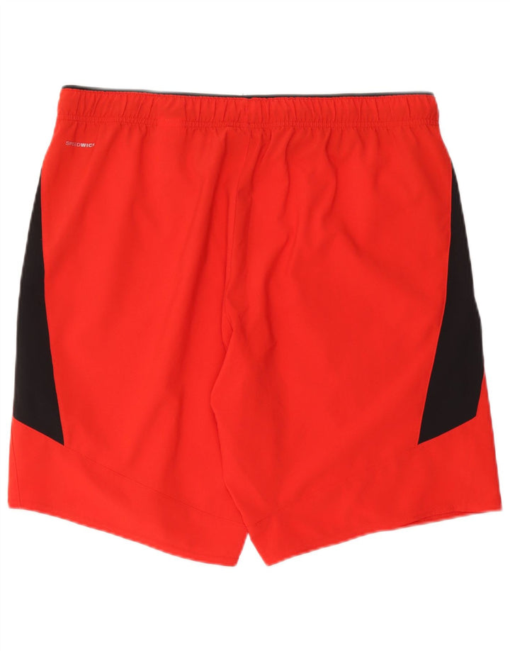 REEBOK Sportsshorts til mænd Large Rød Colourblock Polyester
