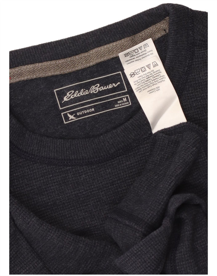 EDDIE BAUER Herre Top Langærmet Medium Navyblå Bomuld