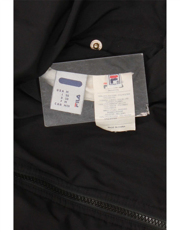Fila Herre vendbar polstret jakke IT 50 Large Black Colourblock Polyester