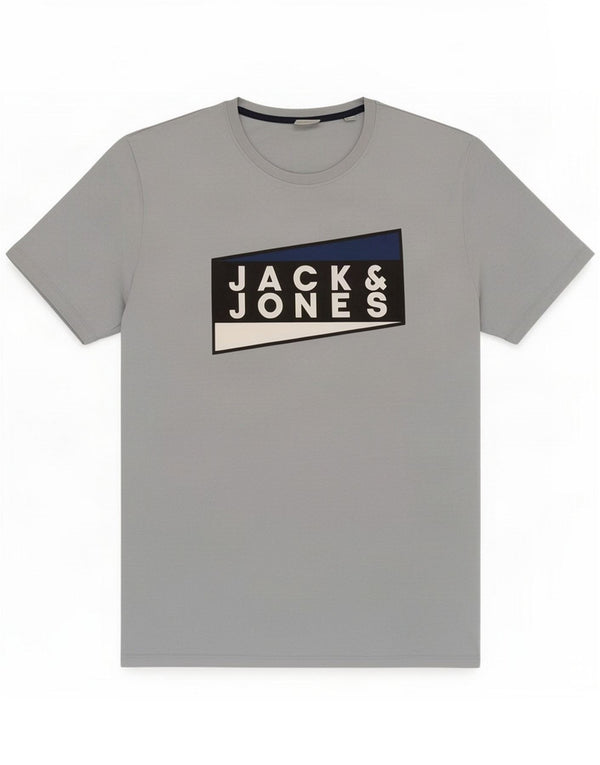 Jack & Jones Grafisk T-shirt top til mænd 2XL blå bomuld