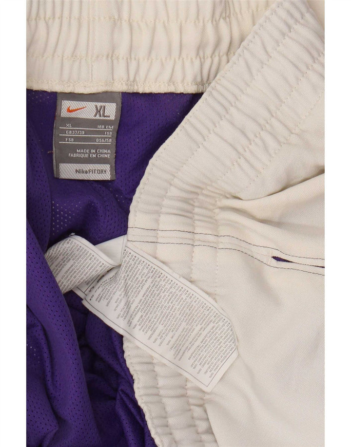 Nike Herre Dri Fit Sportshorts XL Hvid Polyester