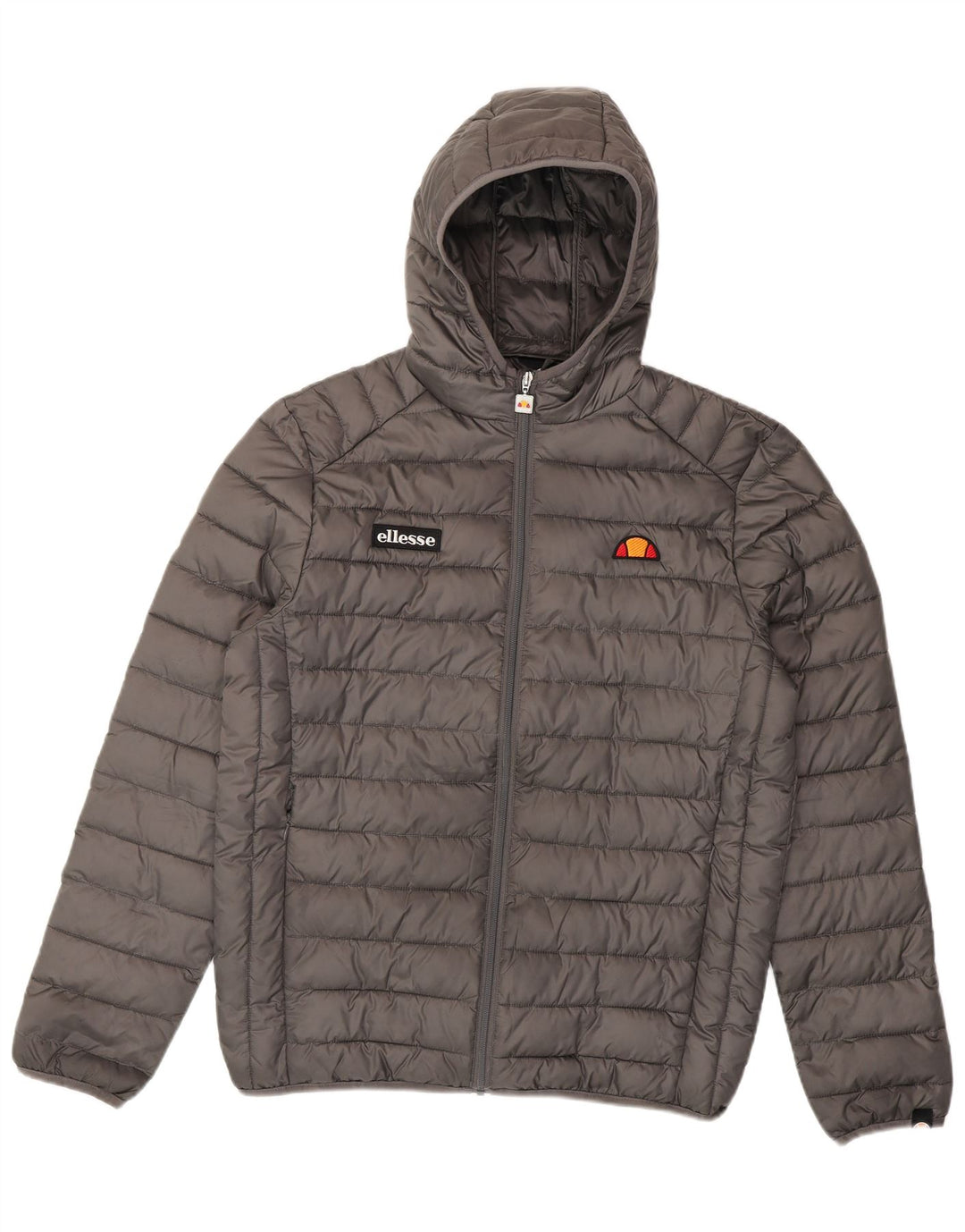 Ellesse Herre hættepolstret jakke UK 40 Large Grå Polyester