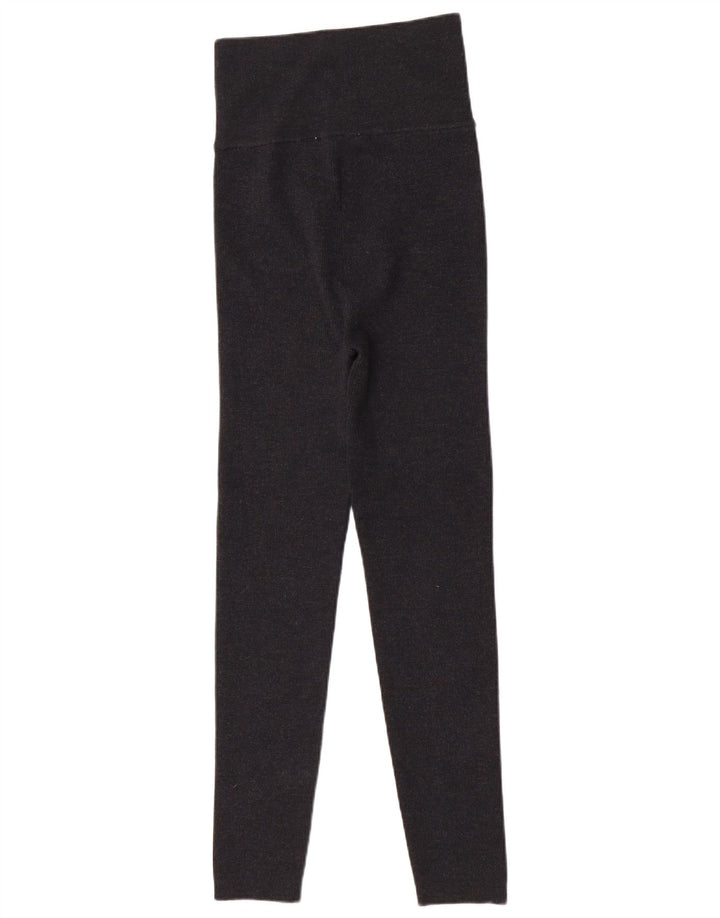 Zara Womens High Waist Leggings UK 14 Large Grey Uld