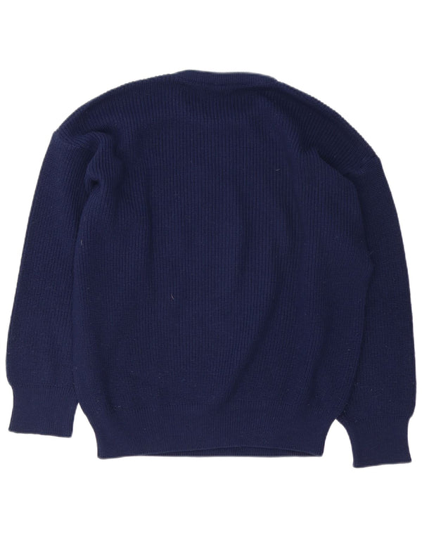 Dolomiten Herre Crew Neck Jumper Sweater IT 48 Medium Navy Blue