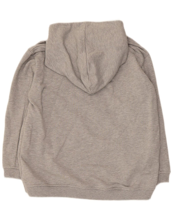 Chiara Ferragni Dame Oversized hættetrøje Jumper UK 6 XS Grå Flecked Bomuld