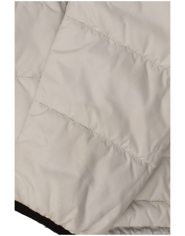 The North Face Polstret hættejakke til kvinder UK 10 Small White Colourblock