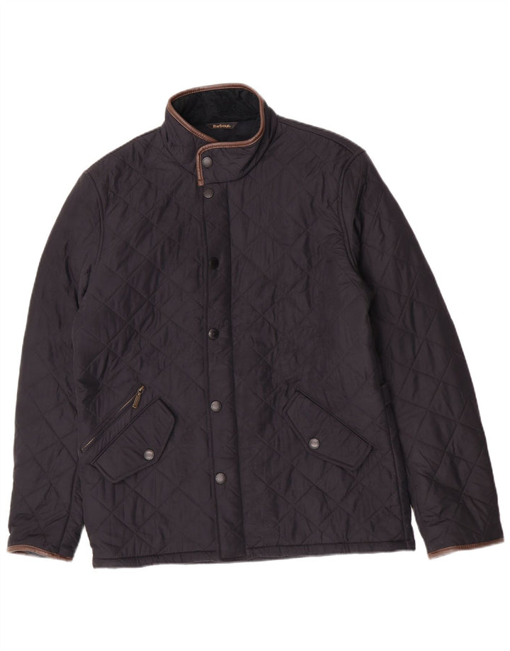 Barbour Herre quiltet jakke UK 38 Medium Navy Blue Polyester