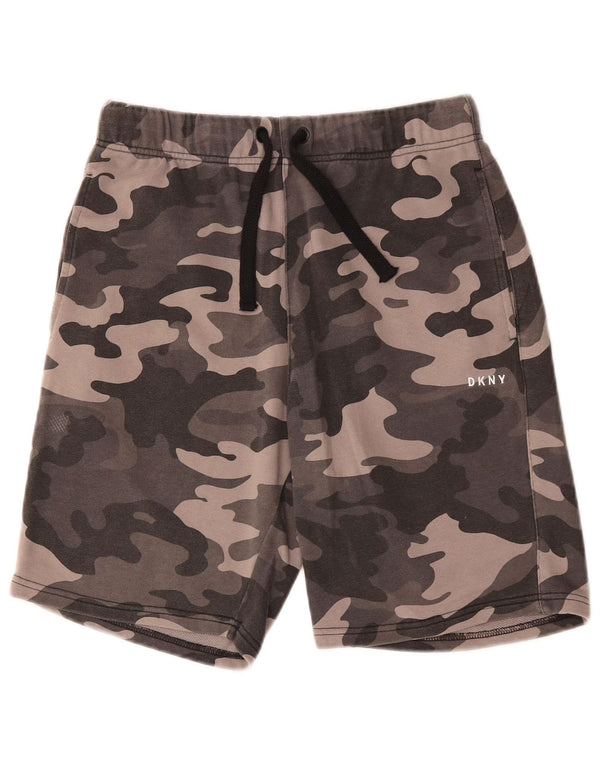 DKNY Herre Sportshorts Små Grå Camouflage