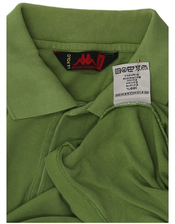 Kappa Polo Shirt til mænd Stor grøn bomuld