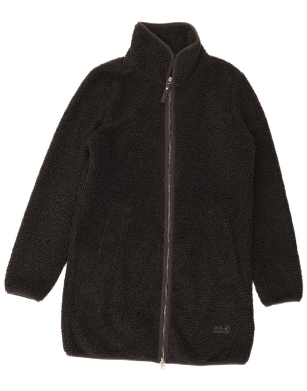 Jack Wolfskin Dame Oversized Fleece Overfrakke UK 6 XS Grå Polyester