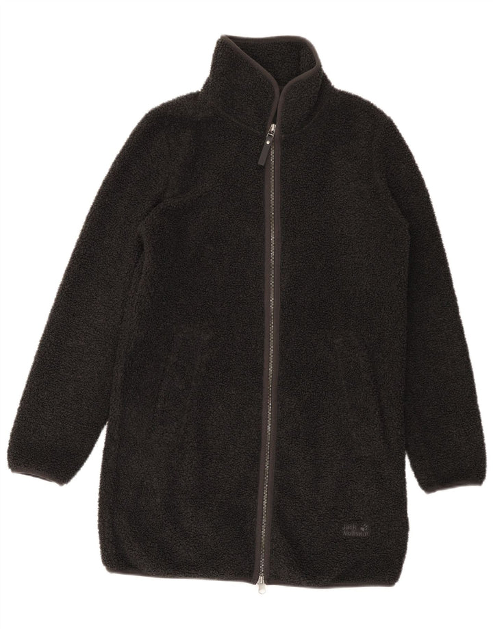 Jack Wolfskin Dame Oversized Fleece Overfrakke UK 6 XS Grå Polyester