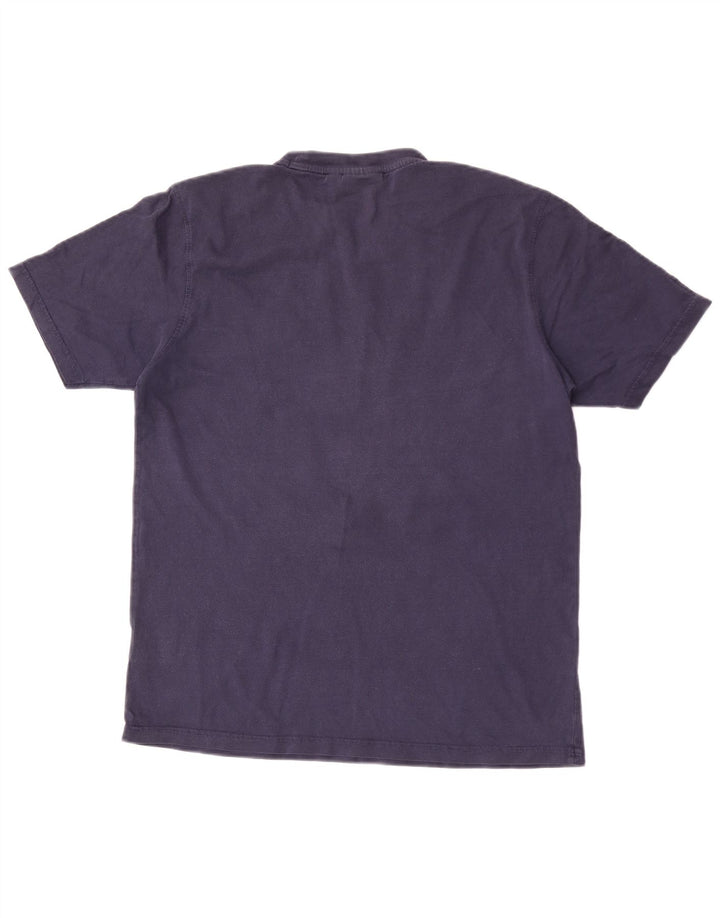Fila Herre grafisk T-shirt Top Medium Marineblå Bomuld