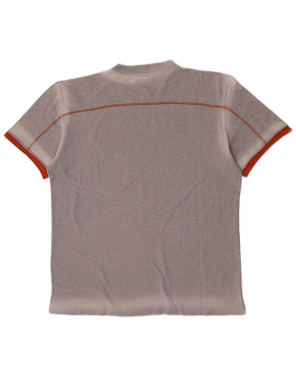 Gas Mens Graphic T-Shirt Top XL Grey Colourblock
