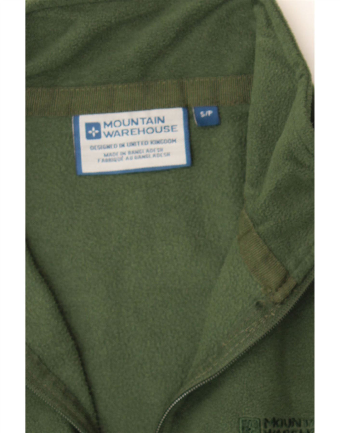 MOUNTAIN WAREHOUSE Mens Fleece Jacket UK 36 Small Green Polyester Vintage Mountain Warehouse and Second-Hand Mountain Warehouse from Messina Hembry 