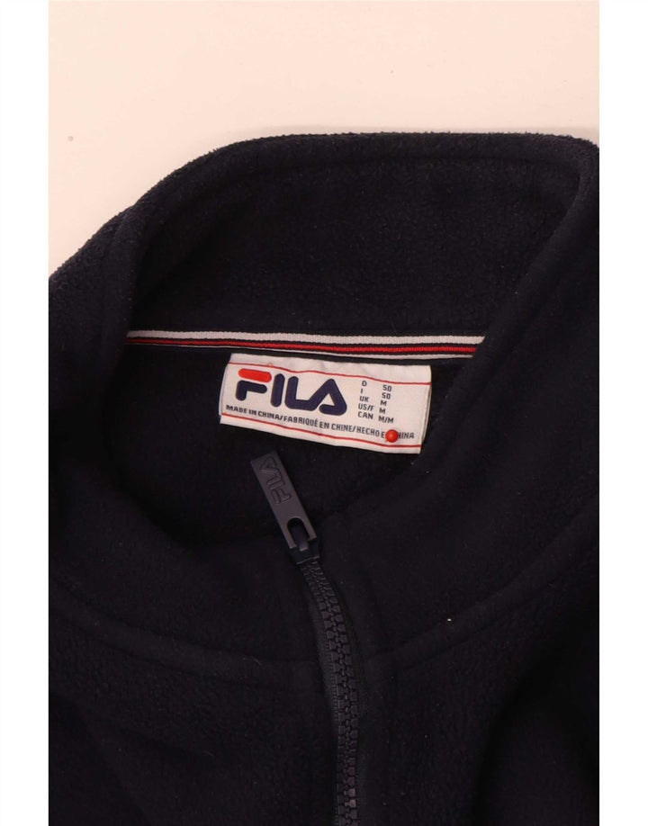 Fila Fleece Jumper med lynlås til mænd Medium Marineblå