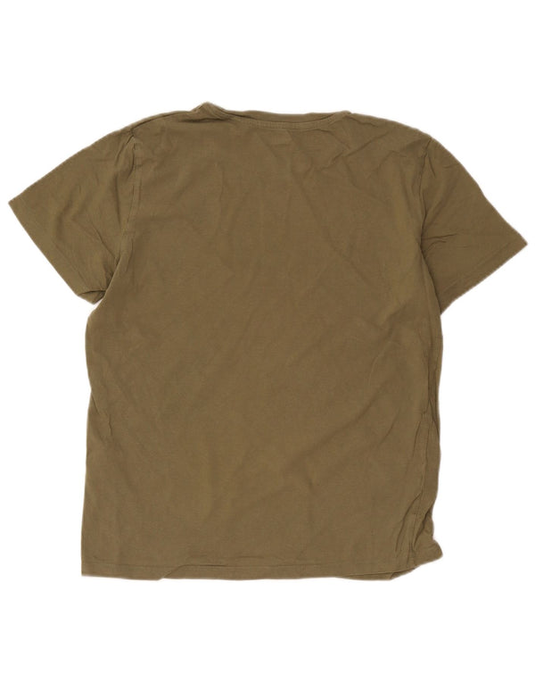 Jack & Jones Herre grafisk T-shirt Top Medium Khaki Bomuld