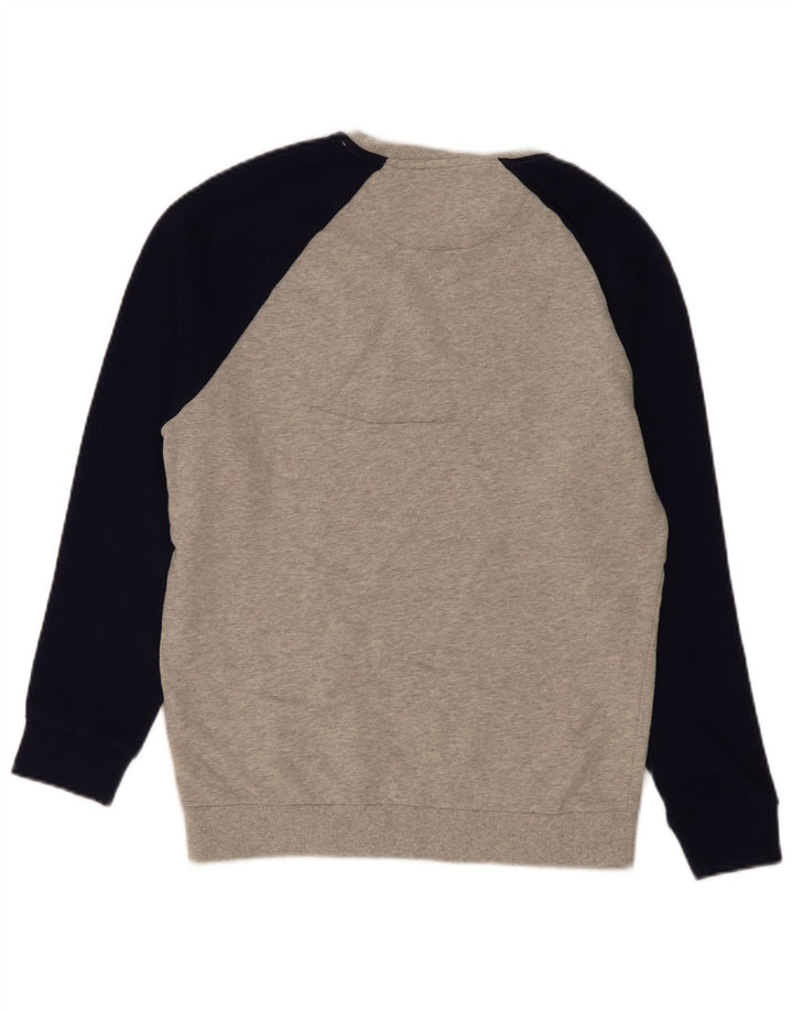 Lyle & Scott Herre sweatshirt Jumper Medium Grå Colourblock Bomuld