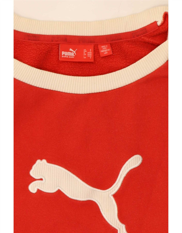 Puma Herre Grafisk Sweatshirt Jumper Lille Rød Colourblock