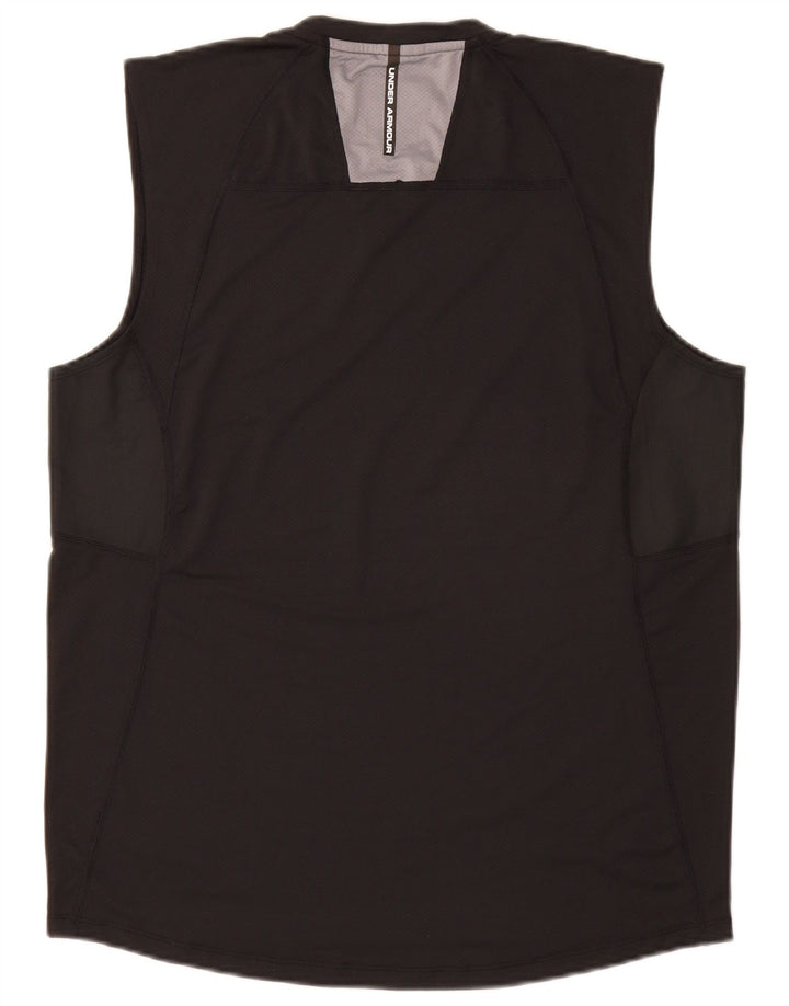 Under Armour Herre Heat Gear Vest Top Medium Sort Polyester