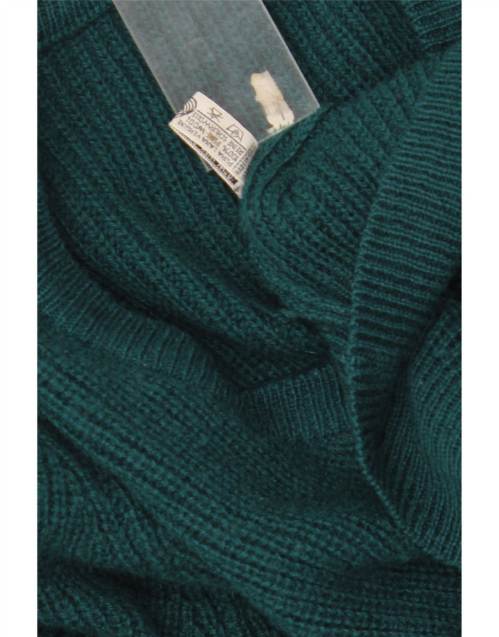 Vintage herre cardigan sweater Stor grøn uld
