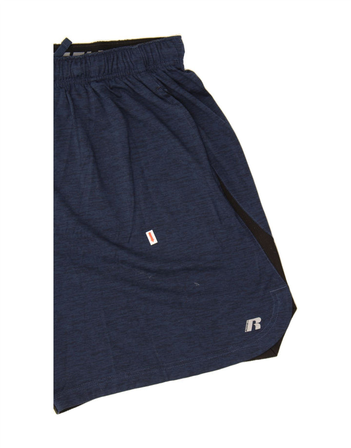 RUSSELL ATHLETIC Mens Sport Shorts XL  Navy Blue Polyester Vintage Russell Athletic and Second-Hand Russell Athletic from Messina Hembry 