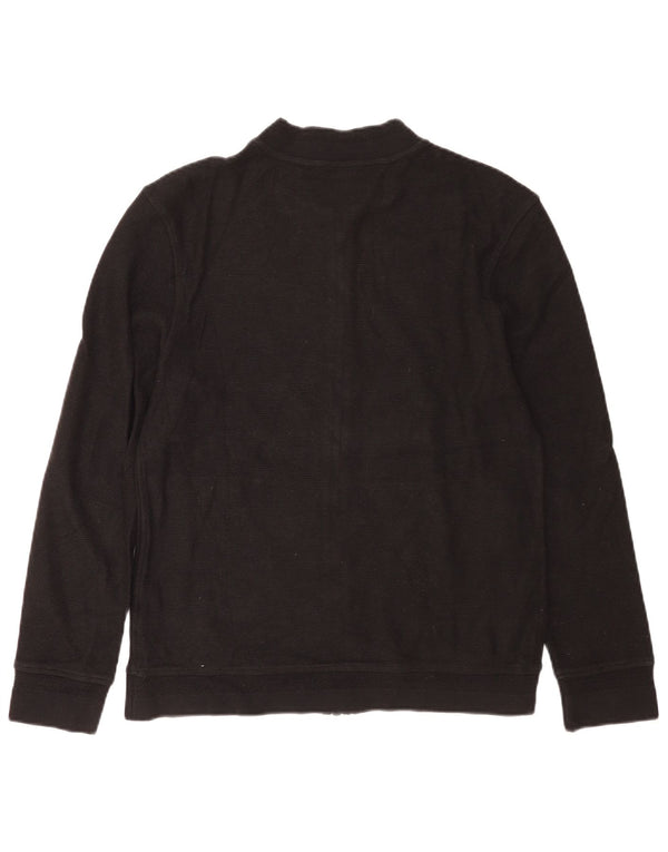 Massimo Dutti Herre Cardigan Sweater Medium Sort Bomuld